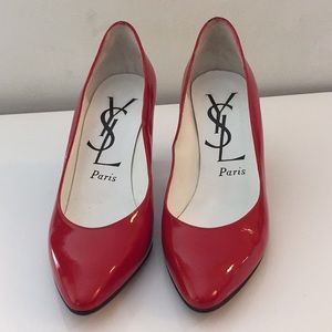 YSL 👠 red patent leather heels size 5.5